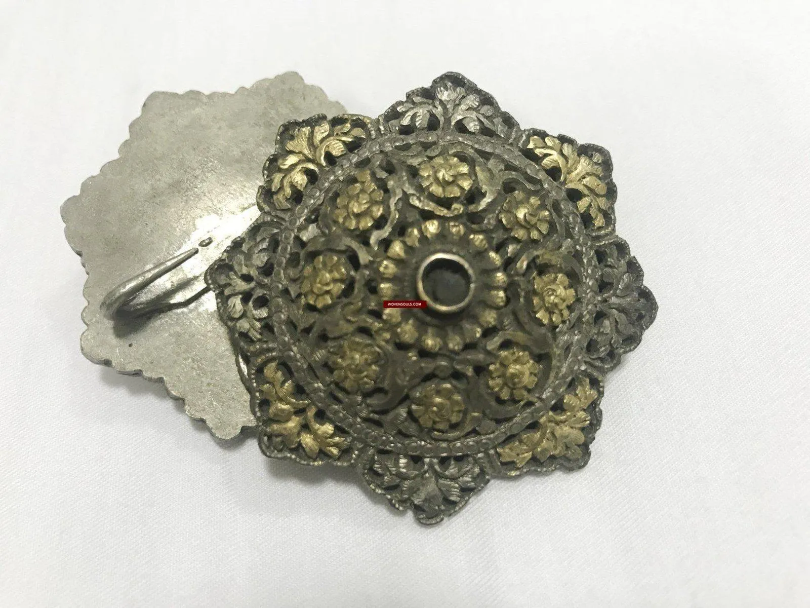 1263 SOLD Rare Antique Himalayan Silver Ornament Pair - Koma / Kooma from Sikkim