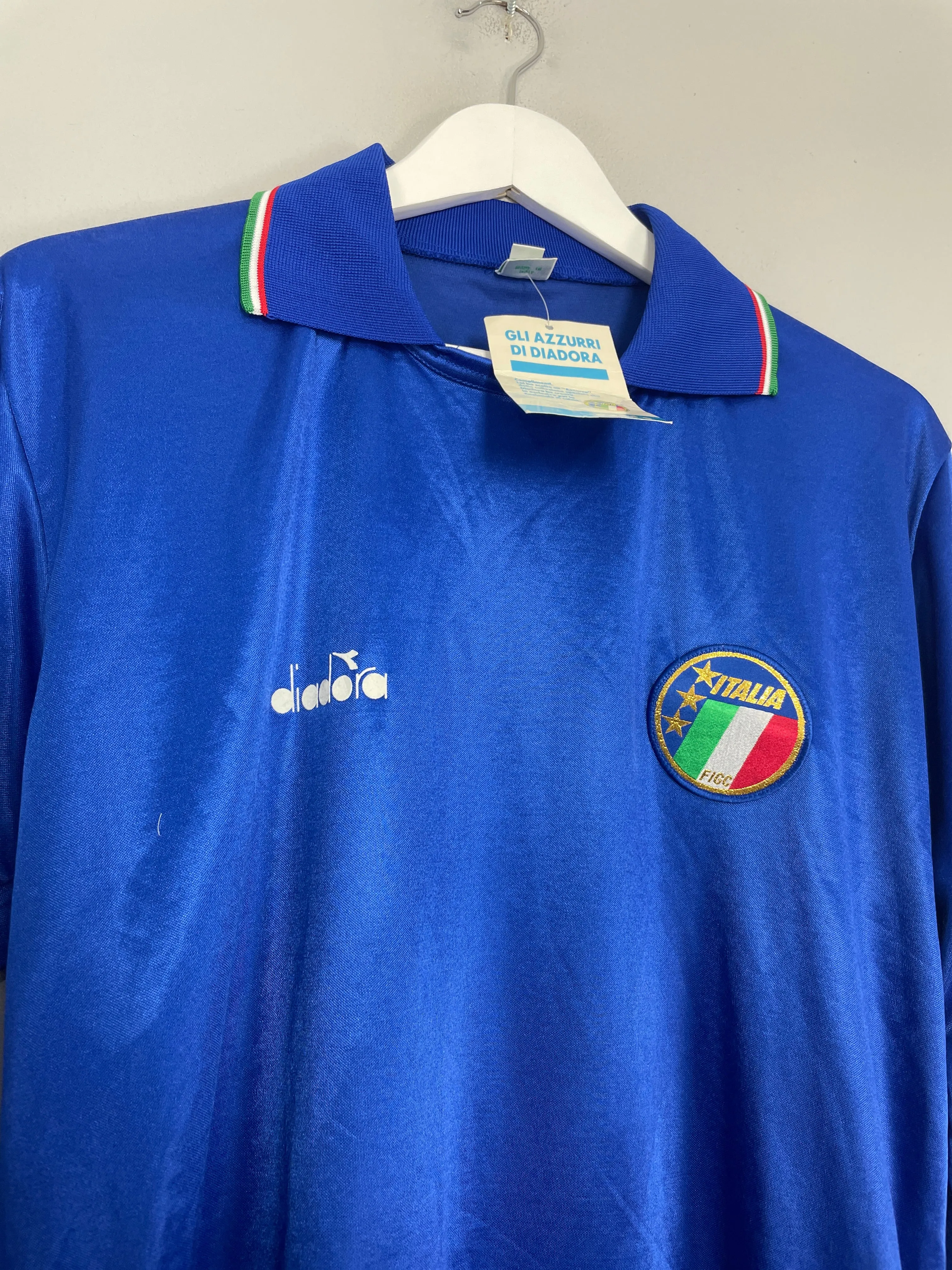 1986/90 ITALY *BNWT* L/S HOME SHIRT (XL) DIADORA