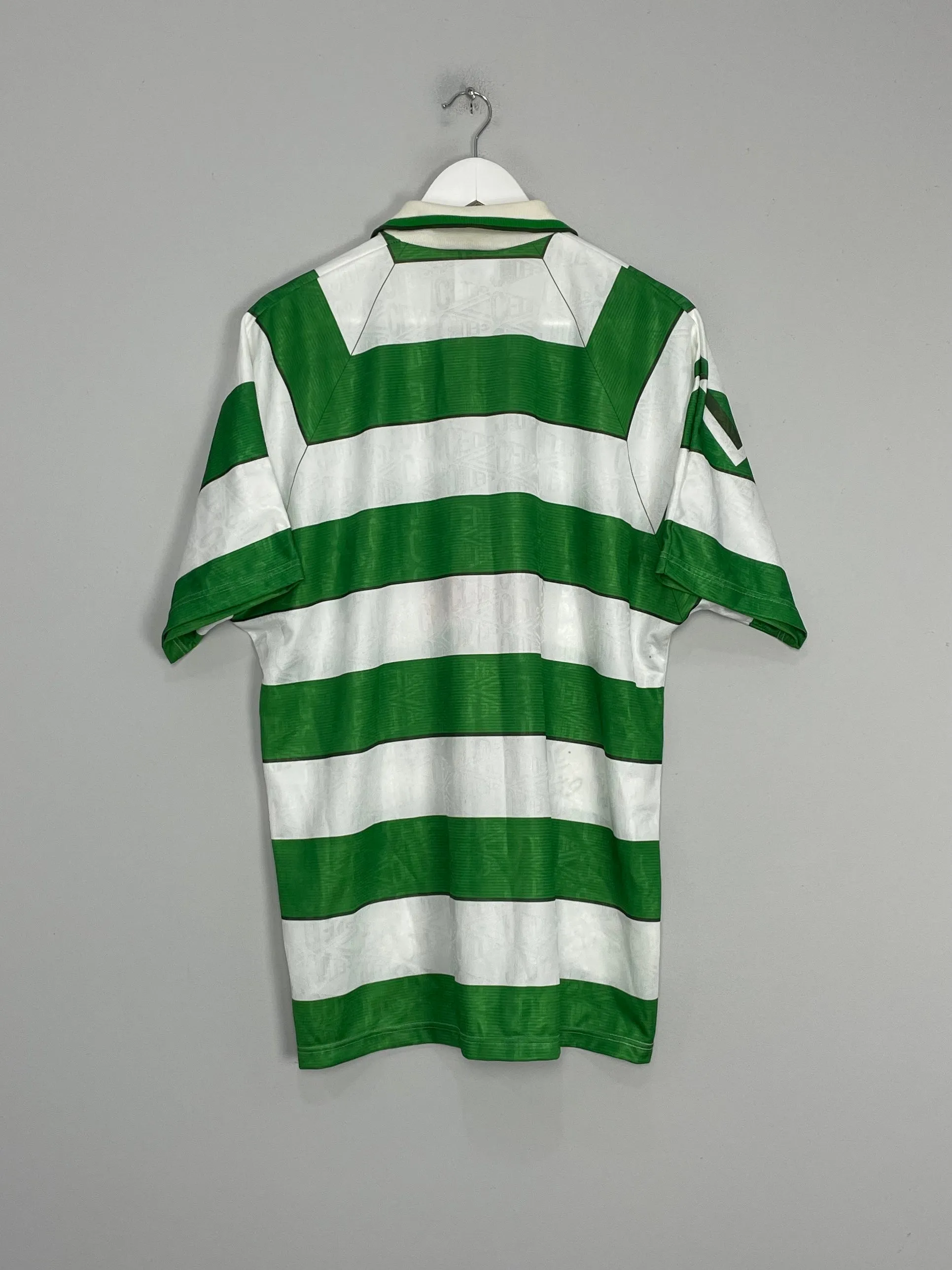 1991/92 CELTIC *SQUAD SIGNED* BNWT HOME SHIRT (L) UMBRO