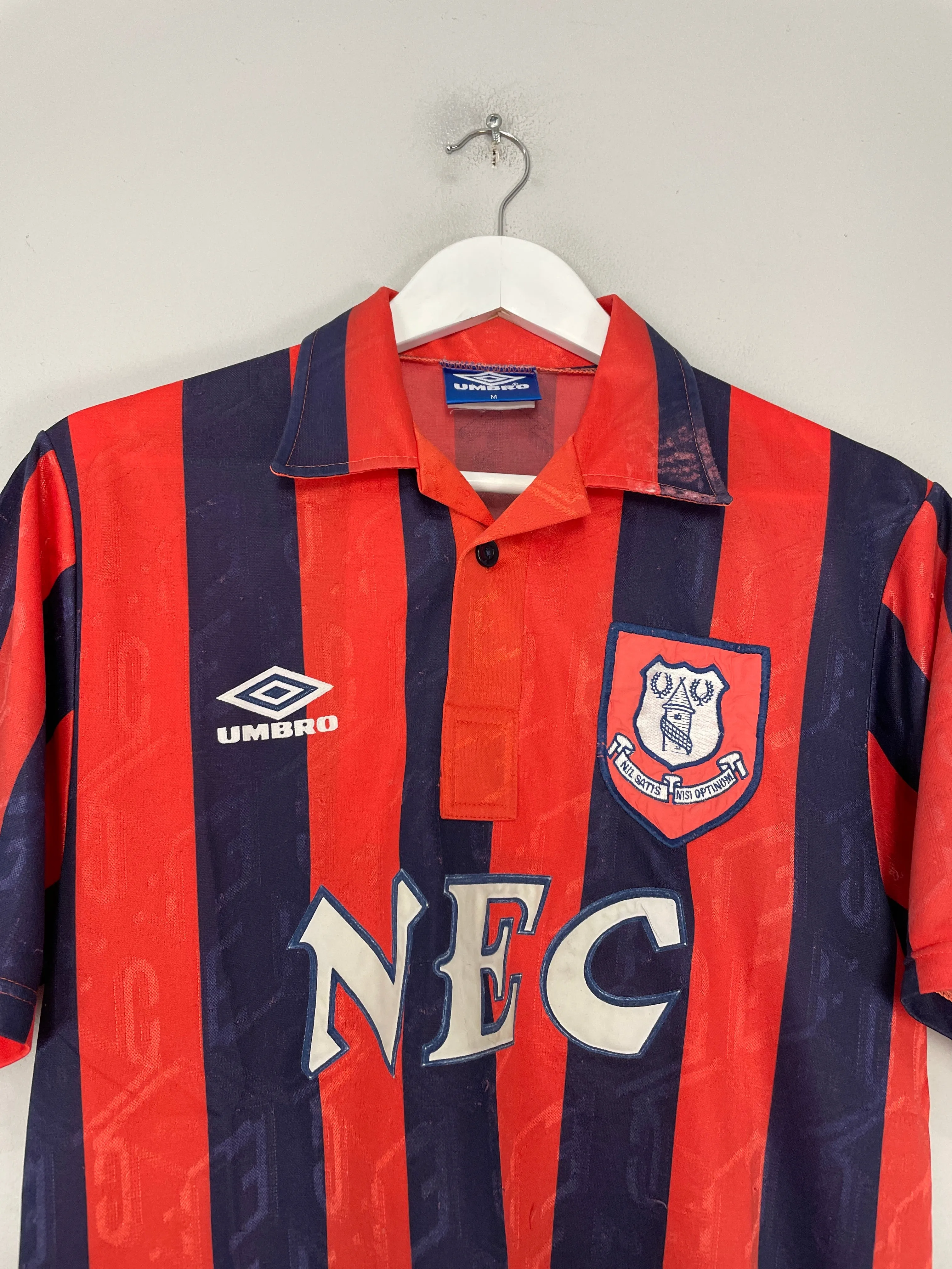 1992/94 EVERTON AWAY SHIRT (M) UMBRO