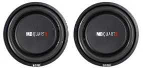 2) MB Quart DS1-304 800 Watt 12 Inch Slim Shallow Subwoofers Car/Truck DVC Subs