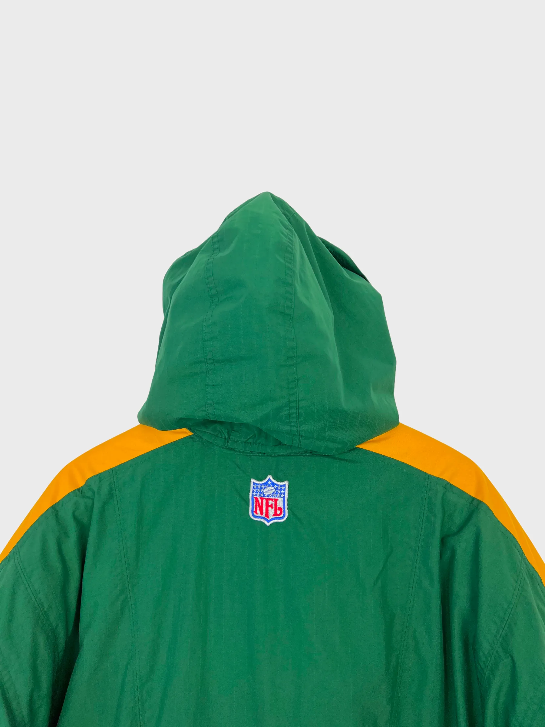 90's Nike Green Bay Packers NFL Embroidered Vintage Puffer Jacket Size 2XL