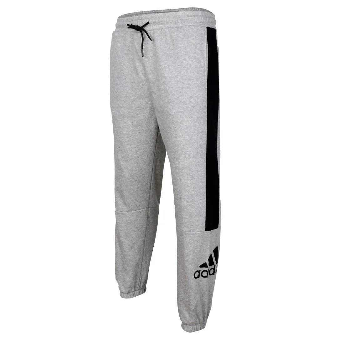 Adidas Breathable Running Pants with Side Pockets-Ash