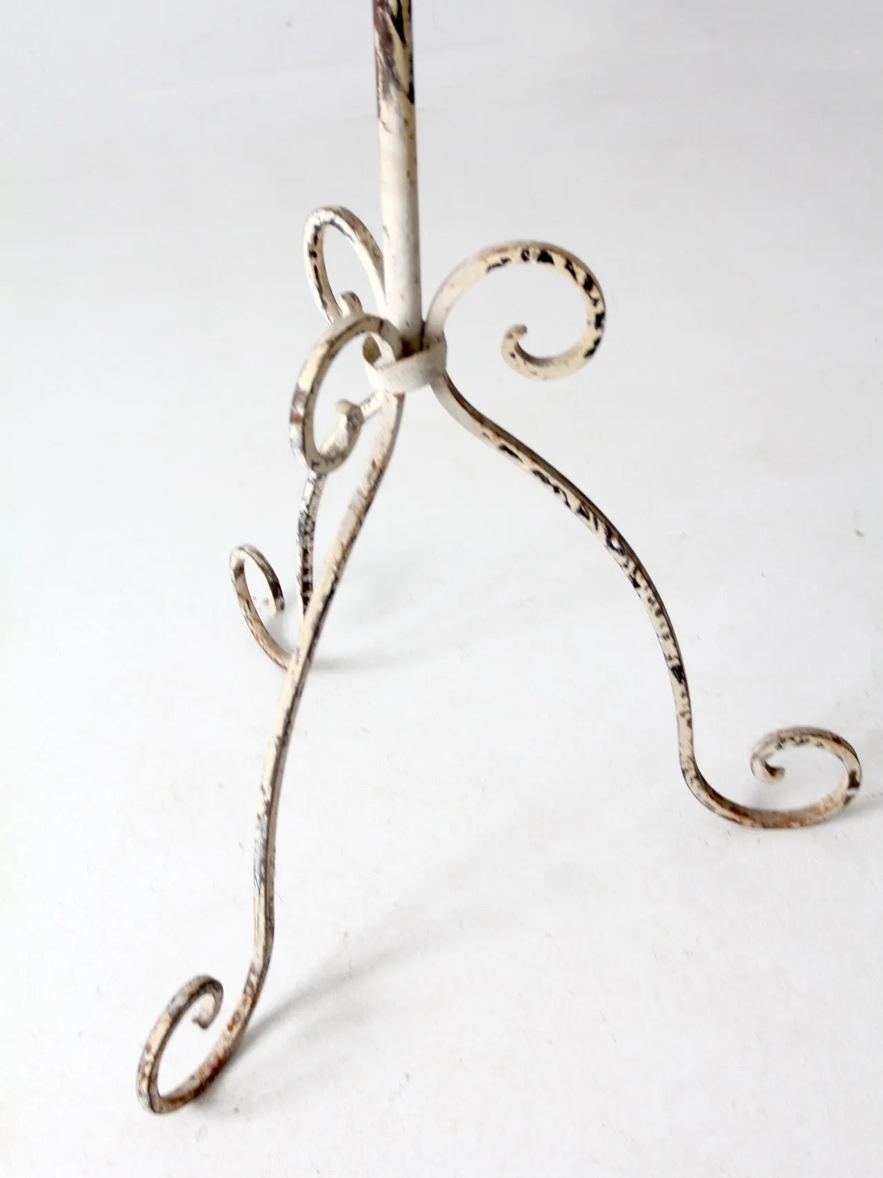 antique wrought iron hall tree coat rack