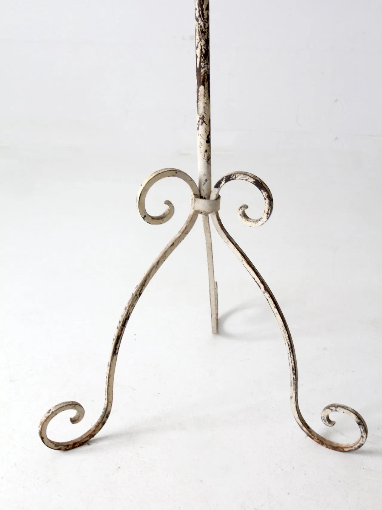 antique wrought iron hall tree coat rack