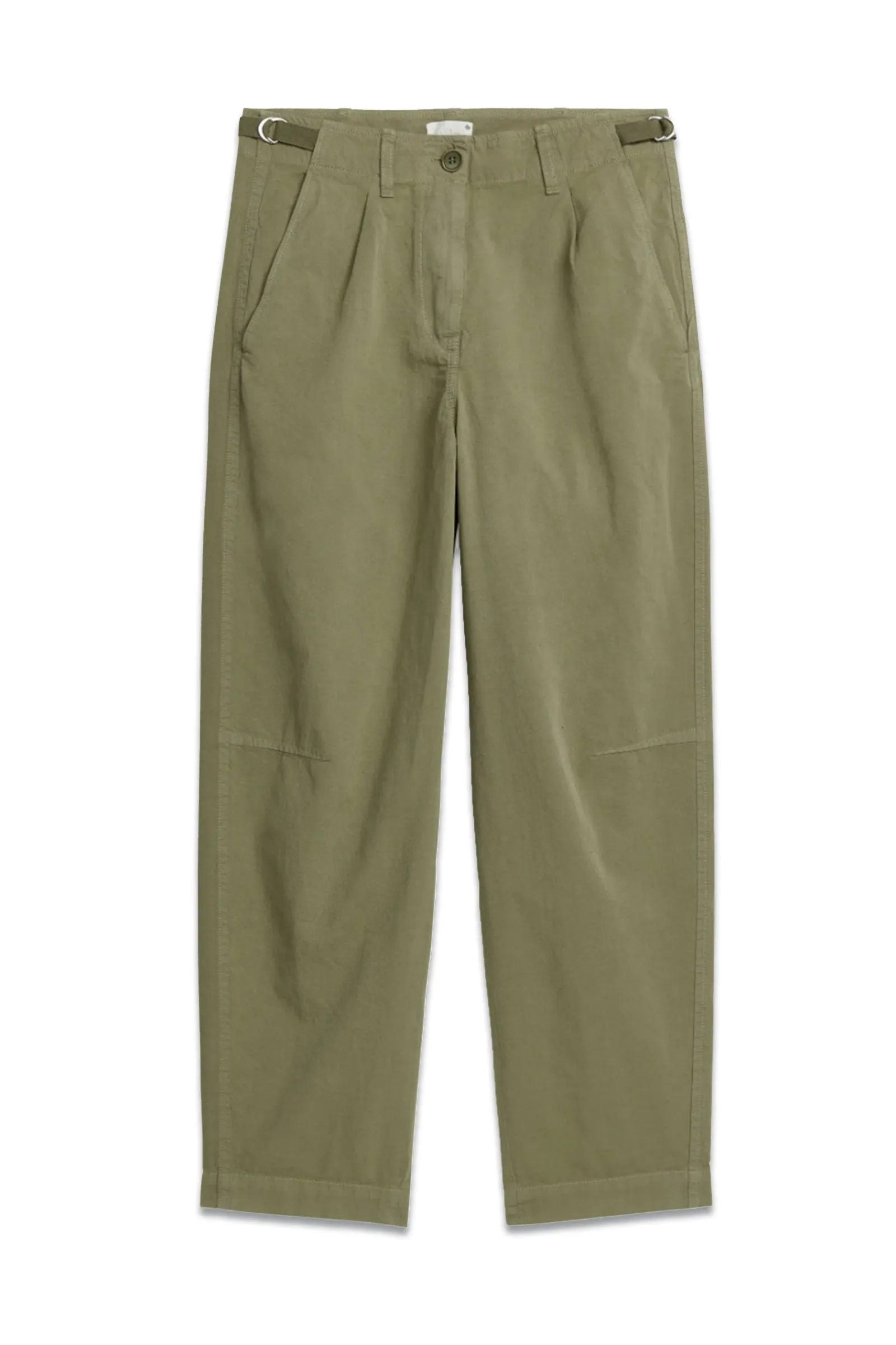 Barrel Leg Cotton Chinos