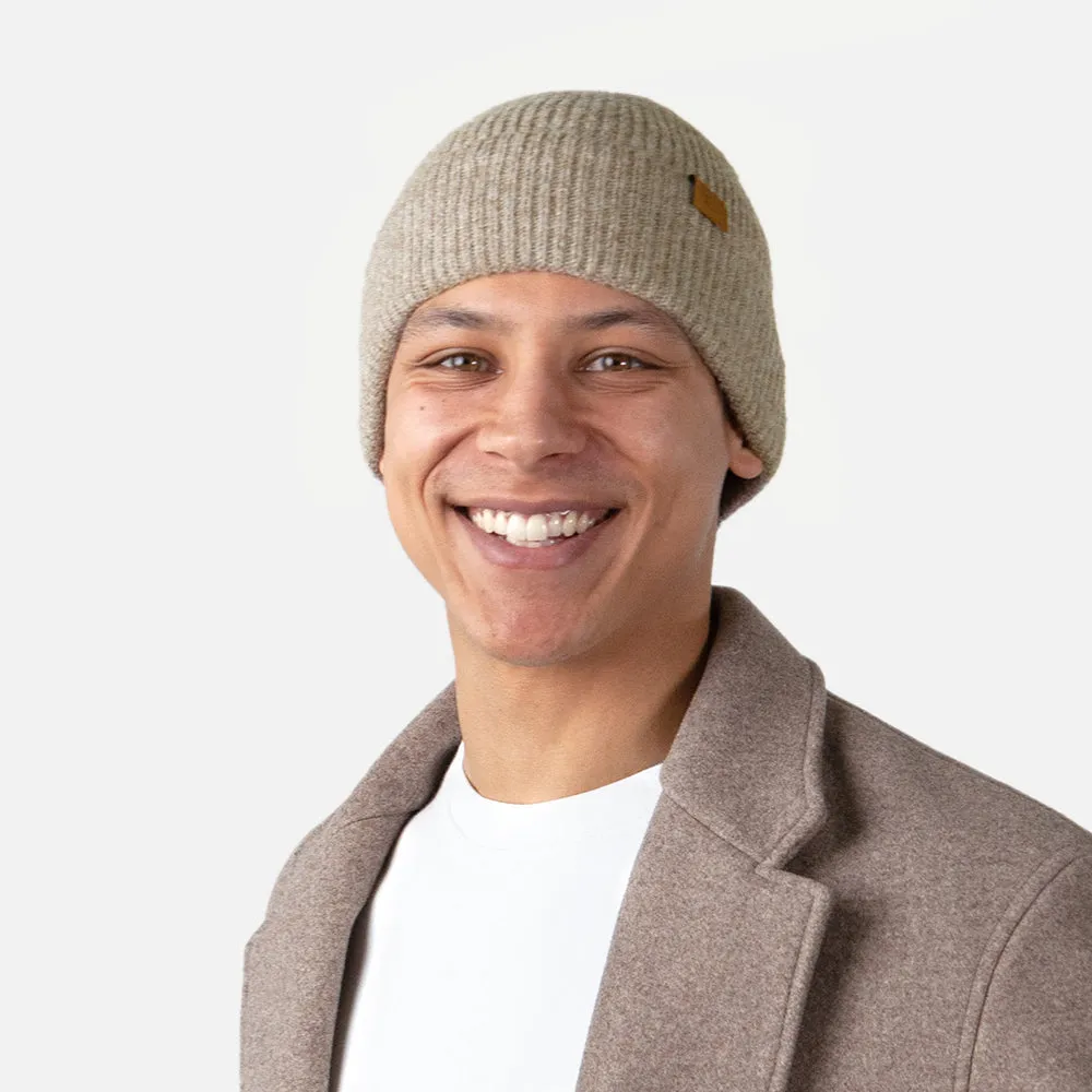 Barts Hats Willian Cuffed Beanie Hat - Light Brown