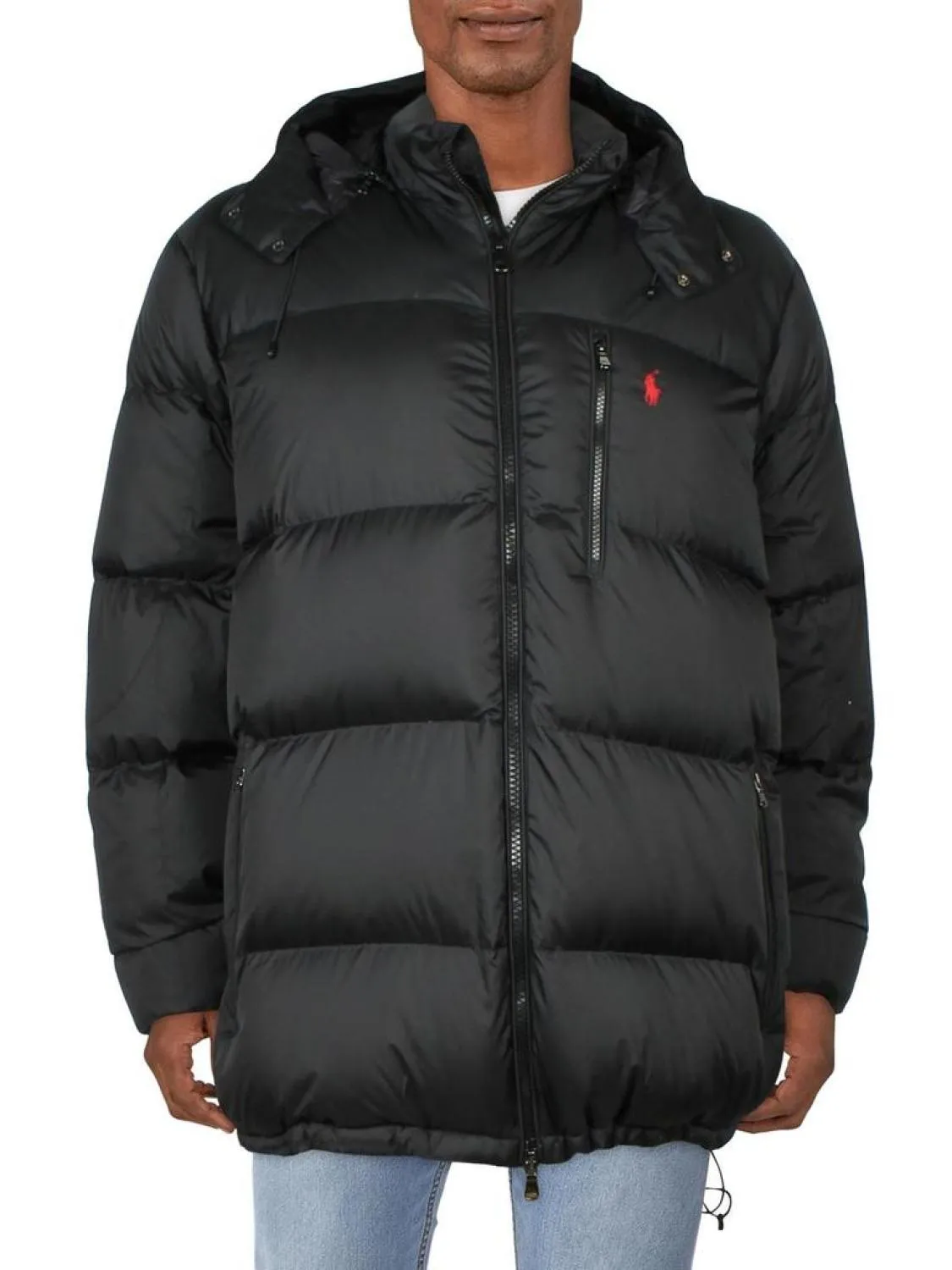 Big & Tall   Mens Down Hooded Down Coat