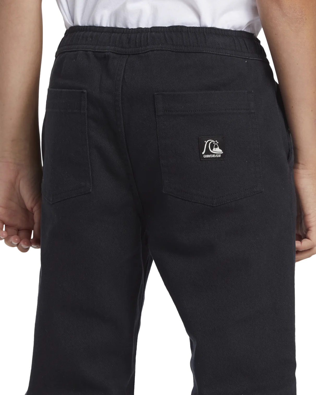 Boys DNA Twill Beach Trousers in Black