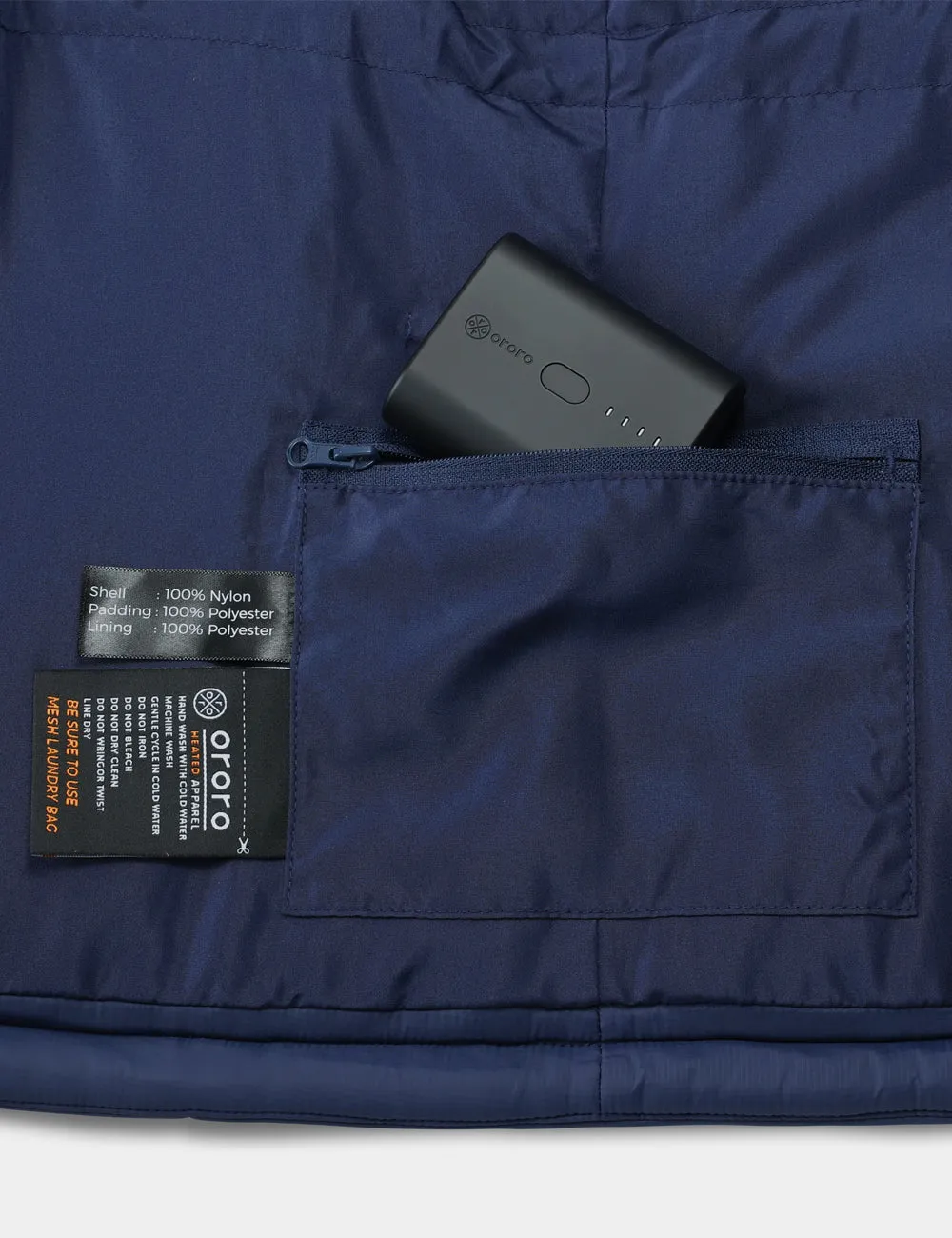 Bundle Deal - Women's Classic Heated Vest (Navy Blue) & Extra Mini 5K Battery