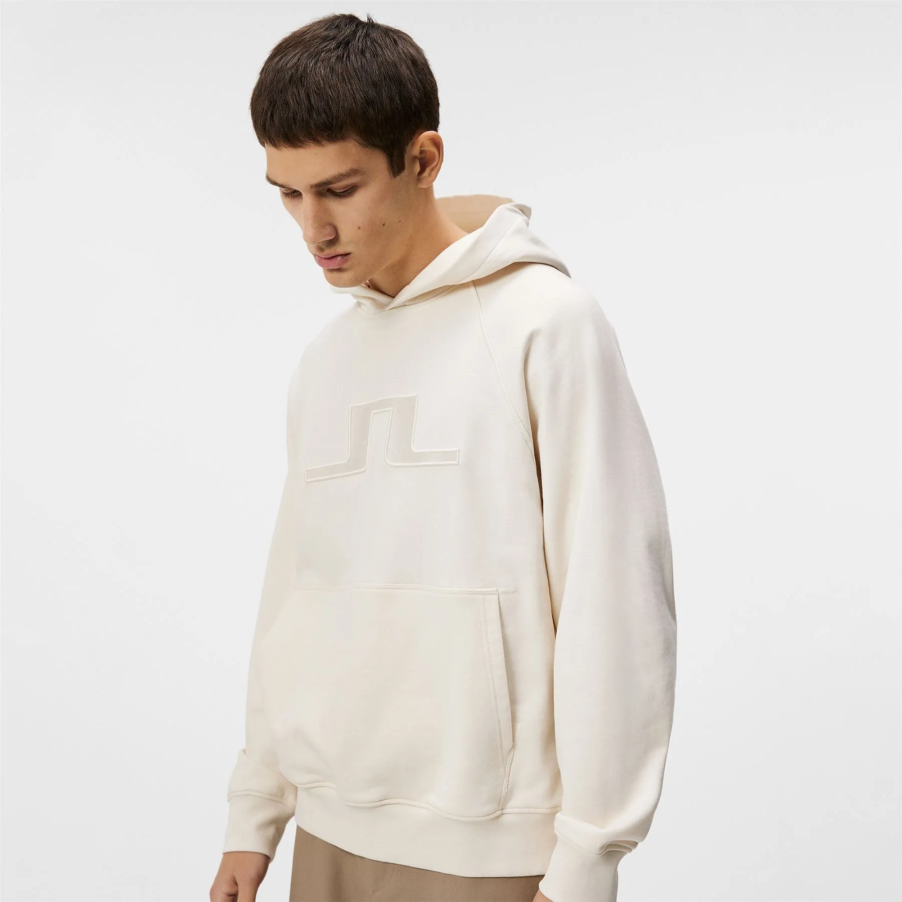 Callan Relaxed Fit Cotton Jersey Bridge Hoodie Cloud White - SS24