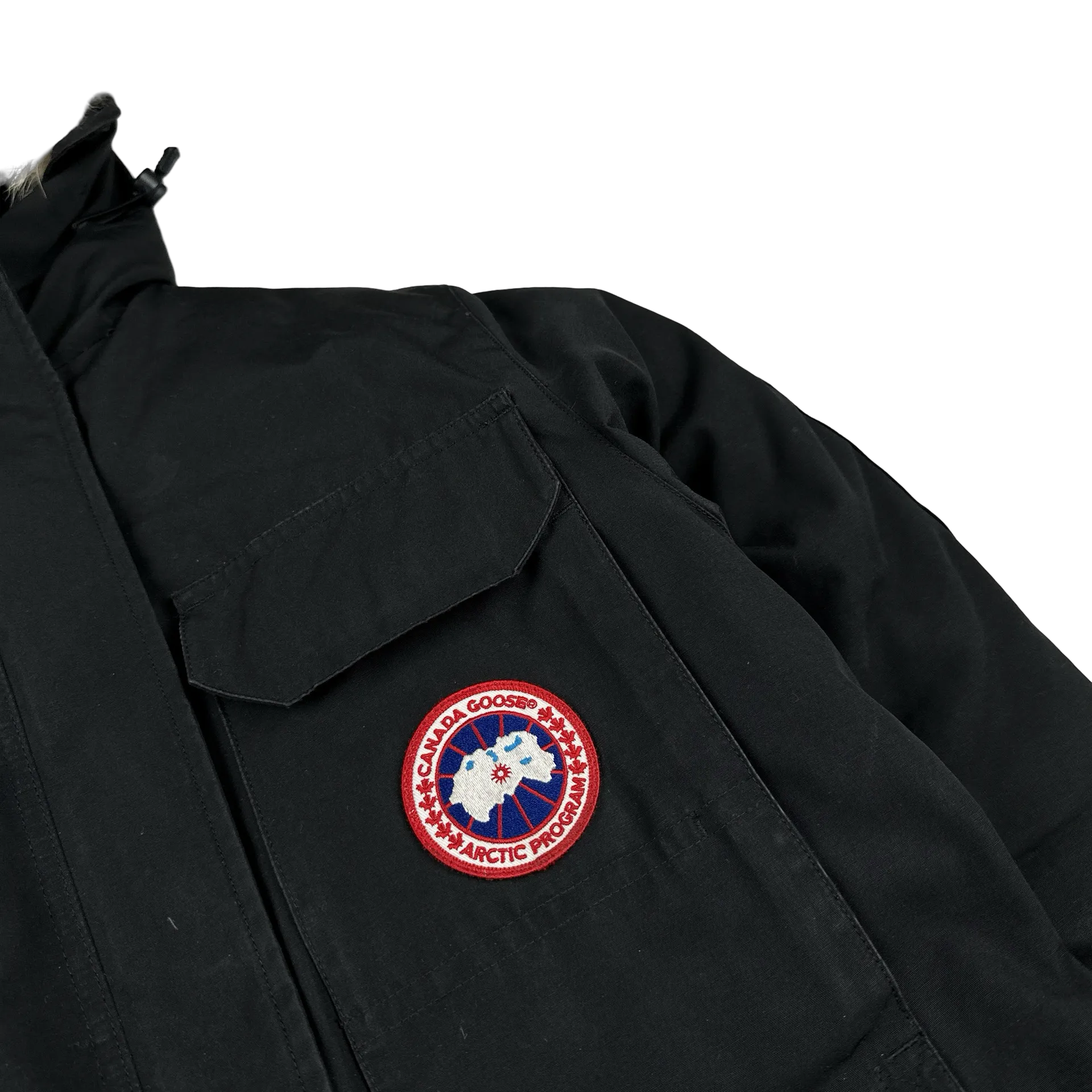 Canada Goose Black Premium Down Coyote Fur Hood Expedition Parka Jacket - XS