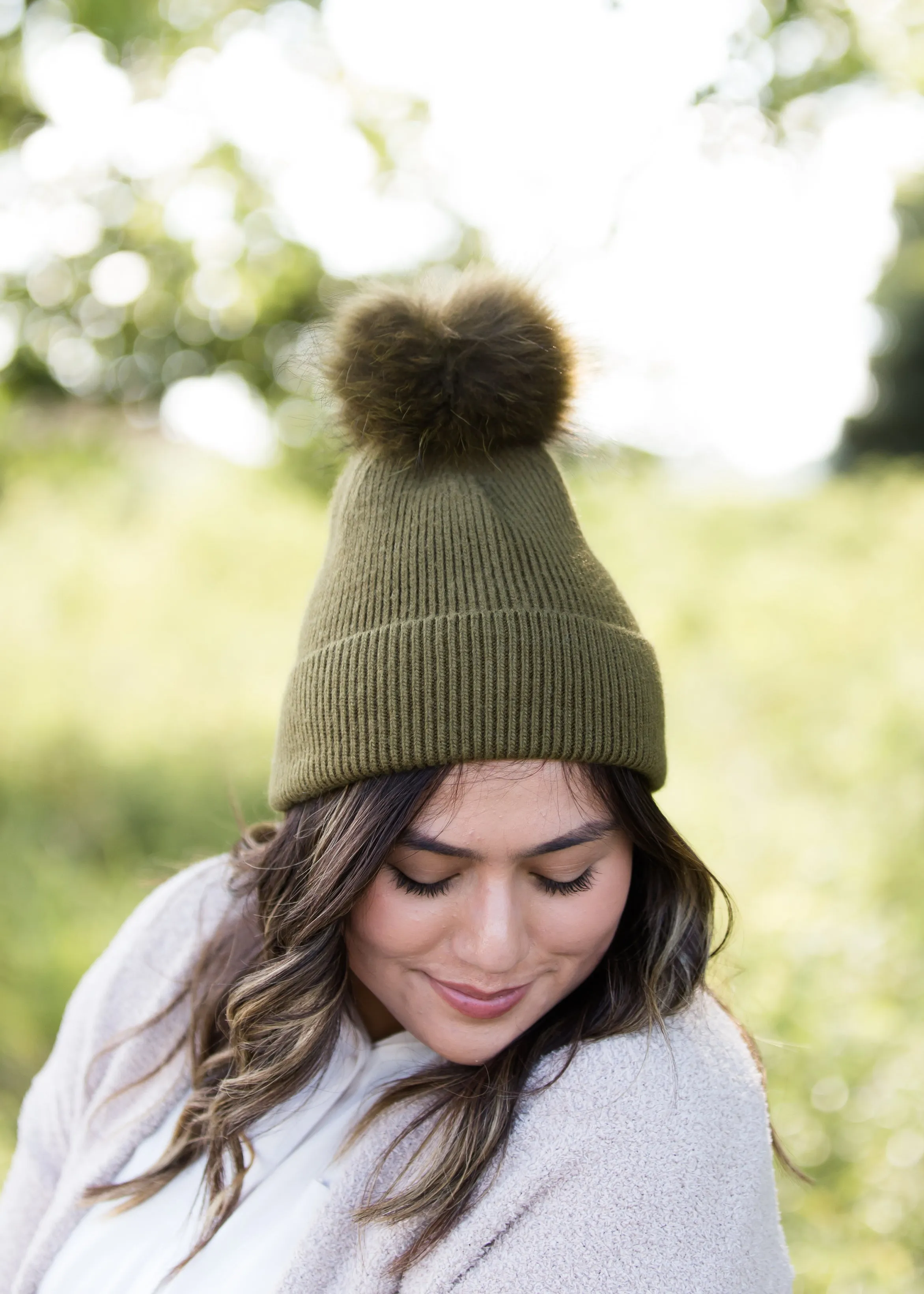 Cashmere Ribbed Knit Hat - FINAL SALE