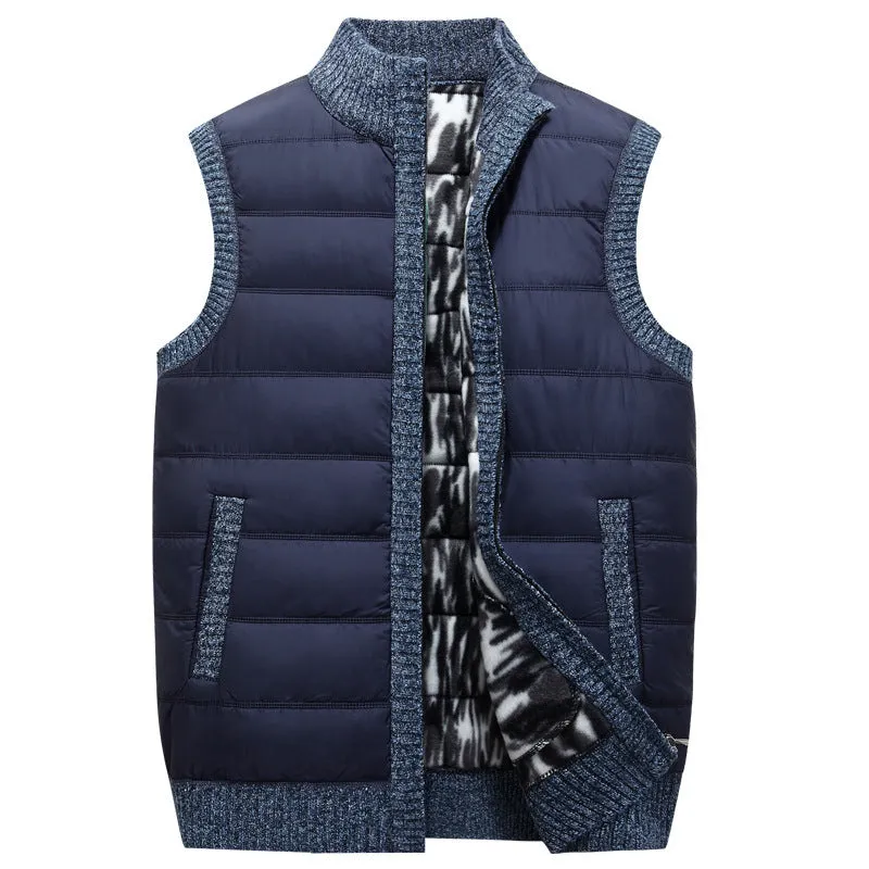 Casual Thick Warm Vest Men's Vest Jacket