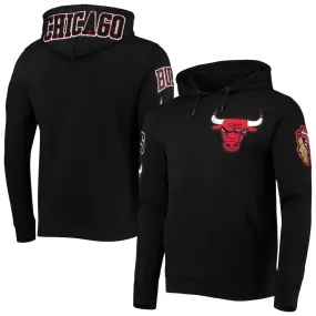 Chicago Bulls Pro Standard Chenille Pullover Hoodie - Black