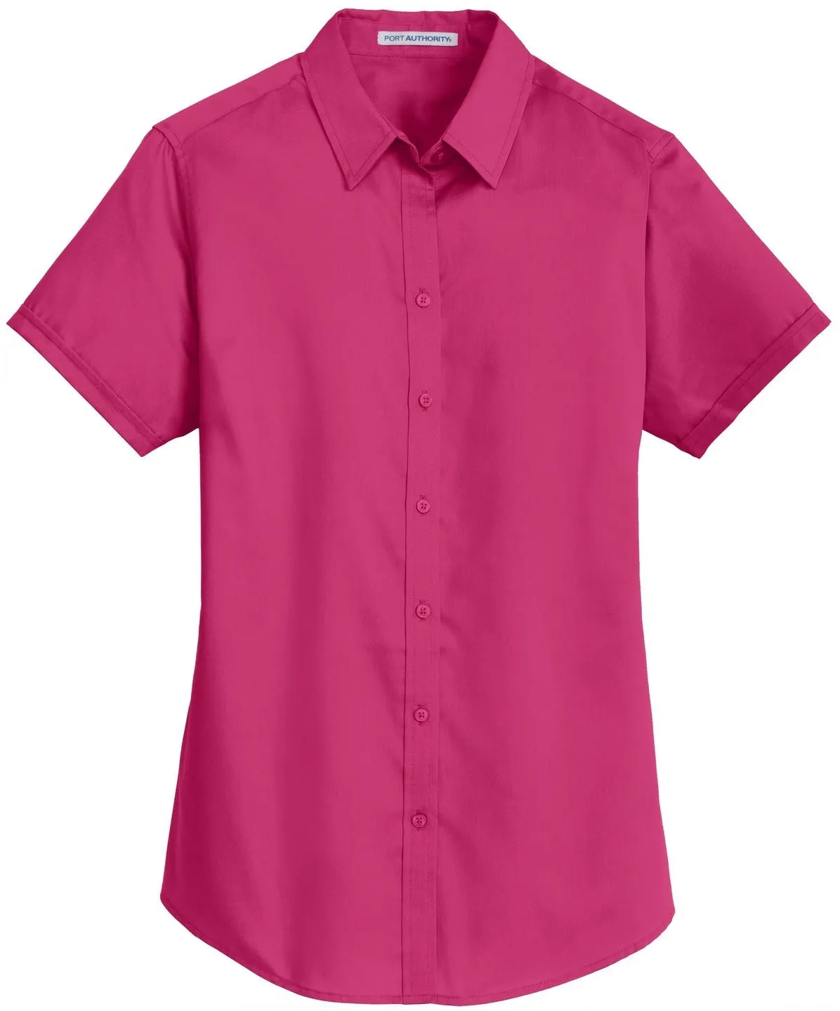 CLOSEOUT - Port Authority Ladies Short Sleeve SuperPro Twill Shirt