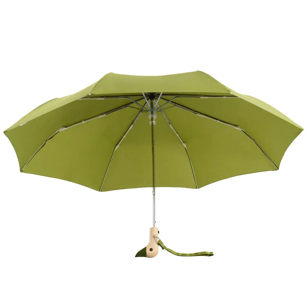 Compact Eco-Friendly Wind Resistant Umbrella 'Olive'