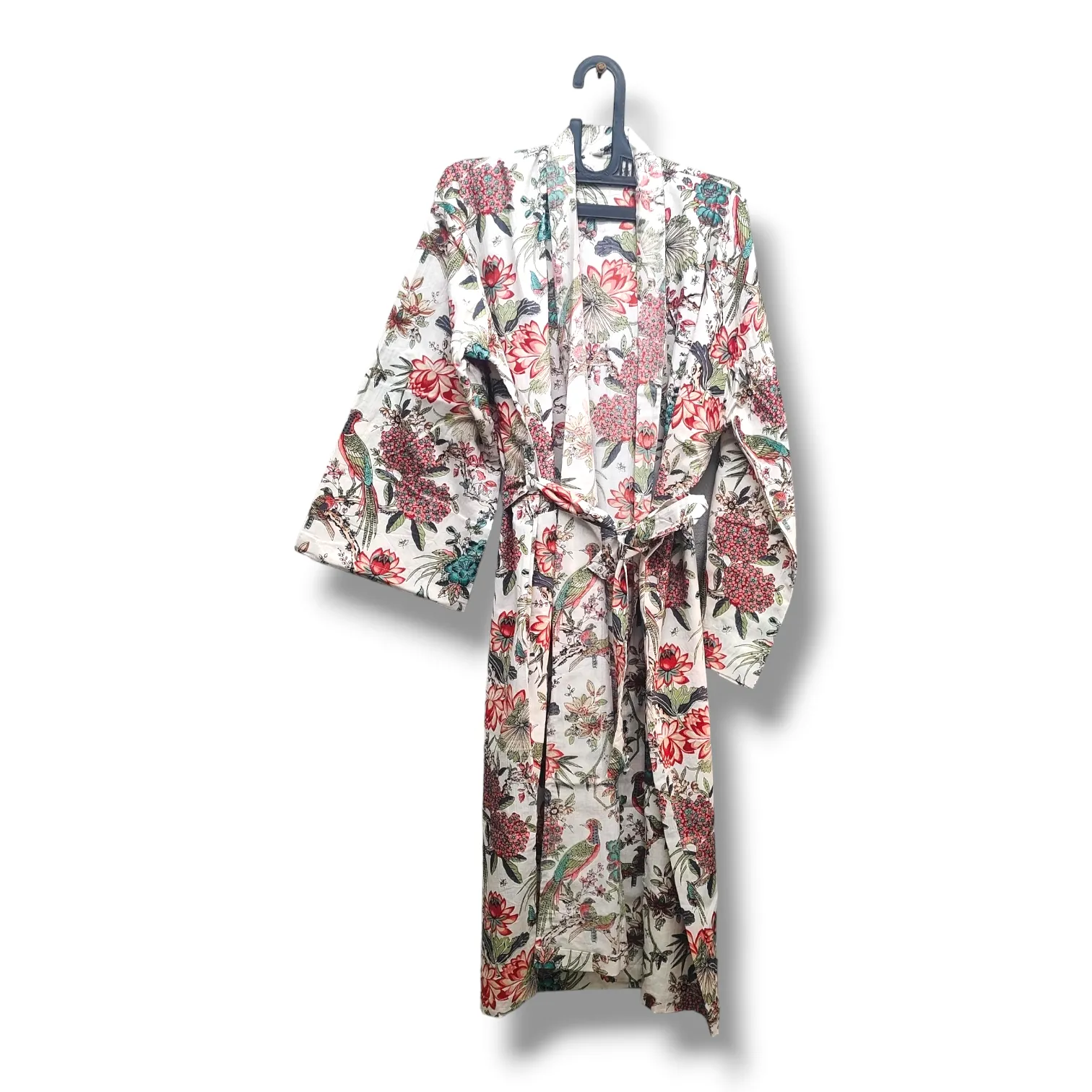 Cotton Hand Printed Kimono Robe Love takes over