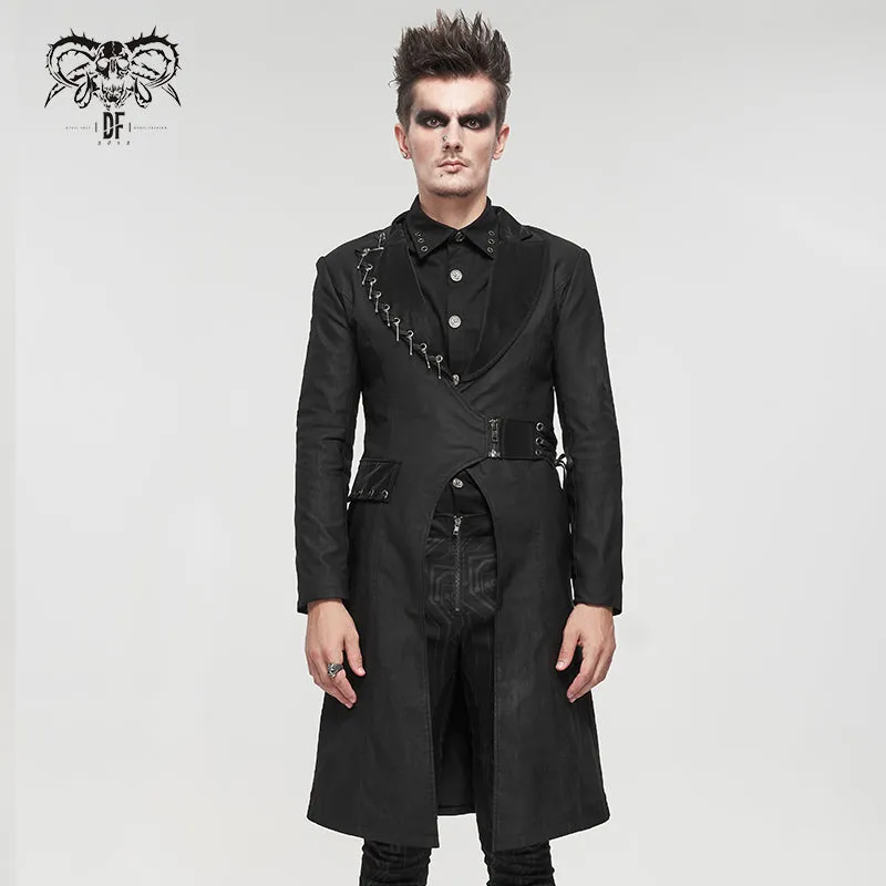 CT185 Everyday punk gentleman midi coat