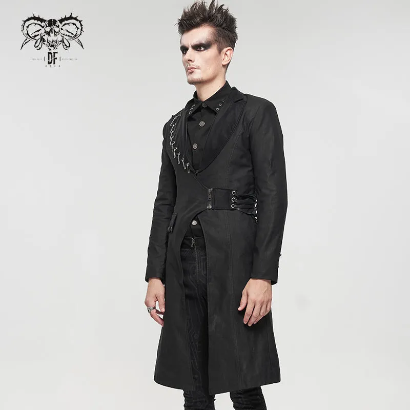 CT185 Everyday punk gentleman midi coat