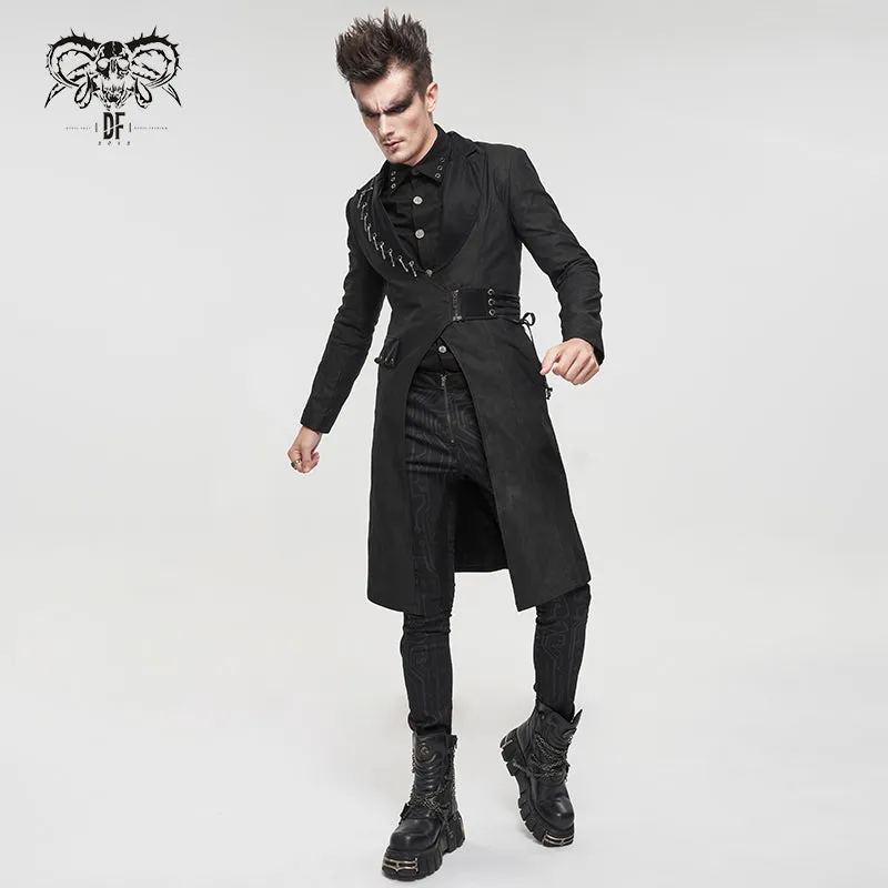 CT185 Everyday punk gentleman midi coat