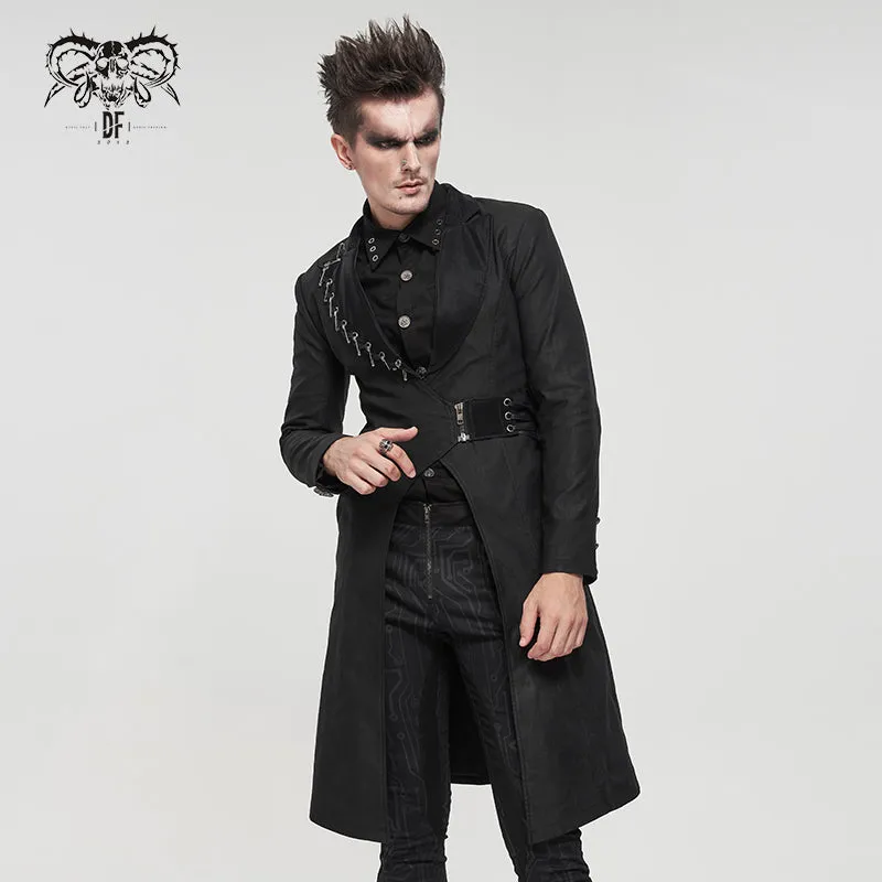 CT185 Everyday punk gentleman midi coat