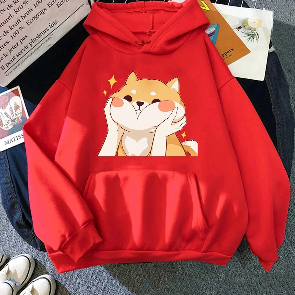 Cute Shiba Inu Graphic Hoodie