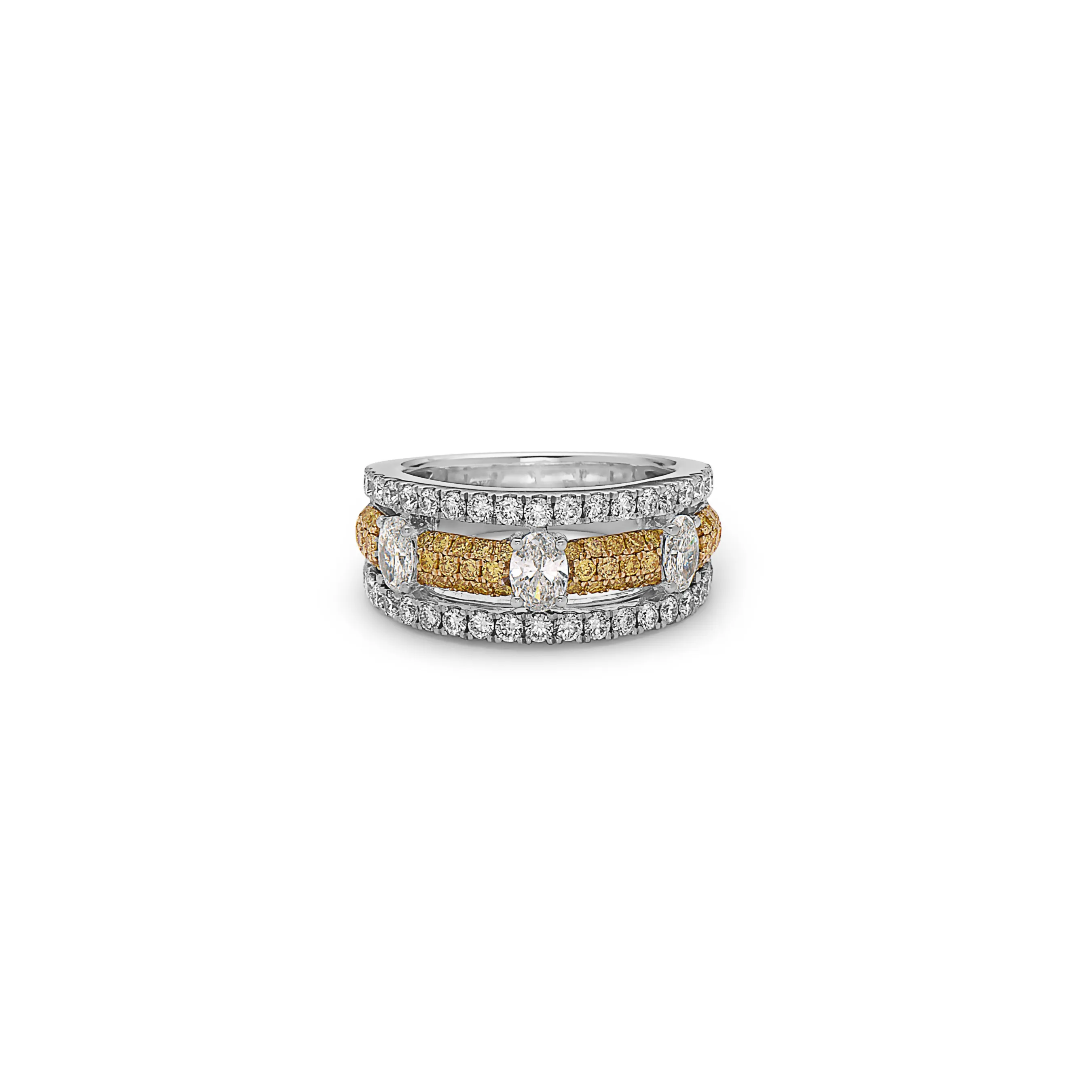 Diamond Tri-Layer Ring