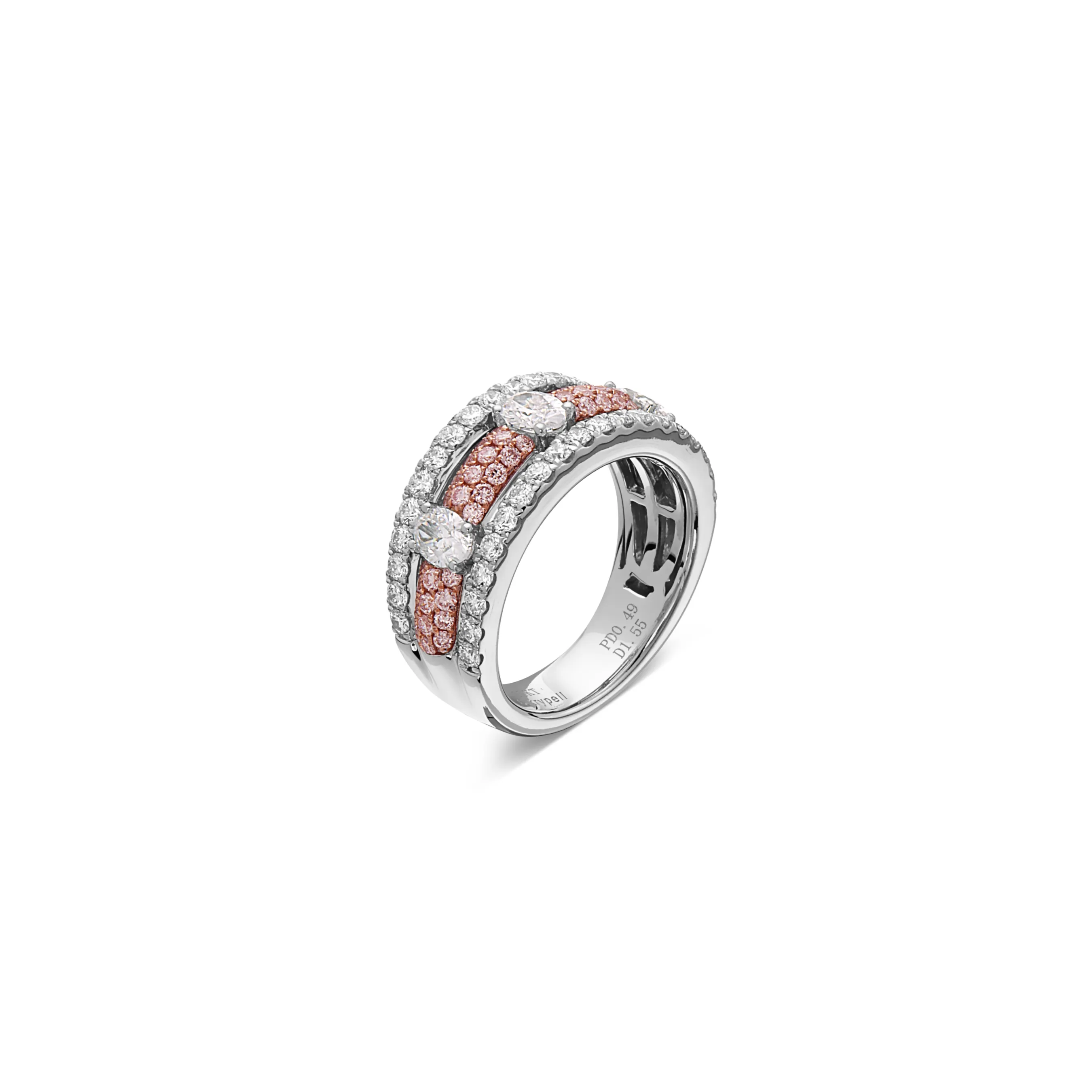 Diamond Tri-Layer Ring