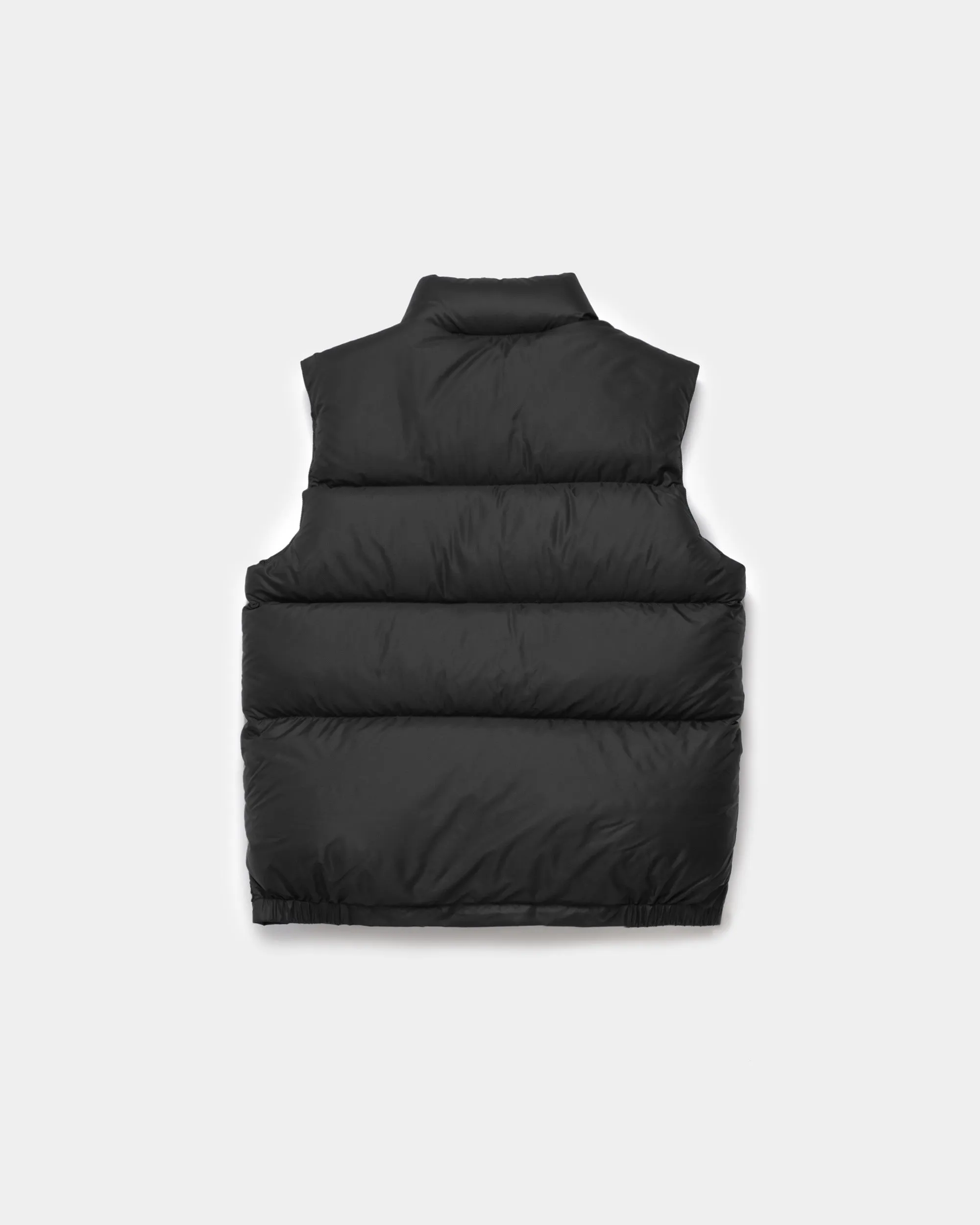 Down Italian Vest - Streakfree Nylon - Black