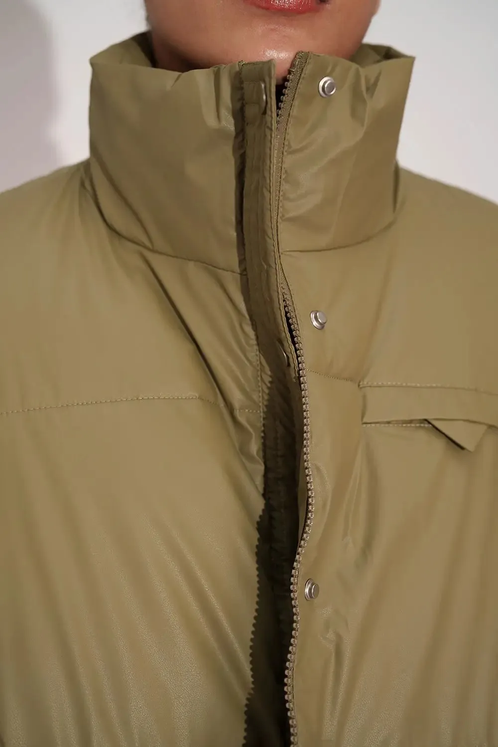 Dusty Olive Women's Puffer Jacket