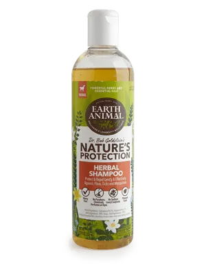 Earth Animal Flea & Tick Nature's Protection Herbal Shampoo 12oz Bottle