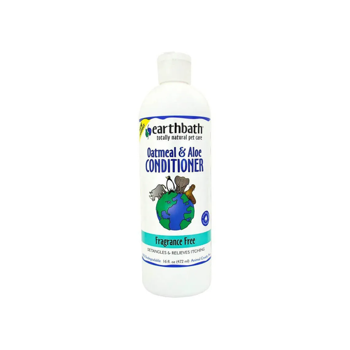 Earthbath Totally Natural Pet Care Oatmeal & Aloe Detangling Itch Relief Conditioner for Dogs & Cats