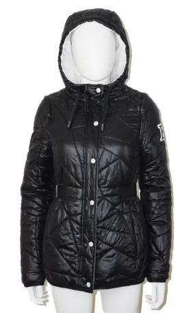 ESCADA Hooded Black Belted Puffer Jacket