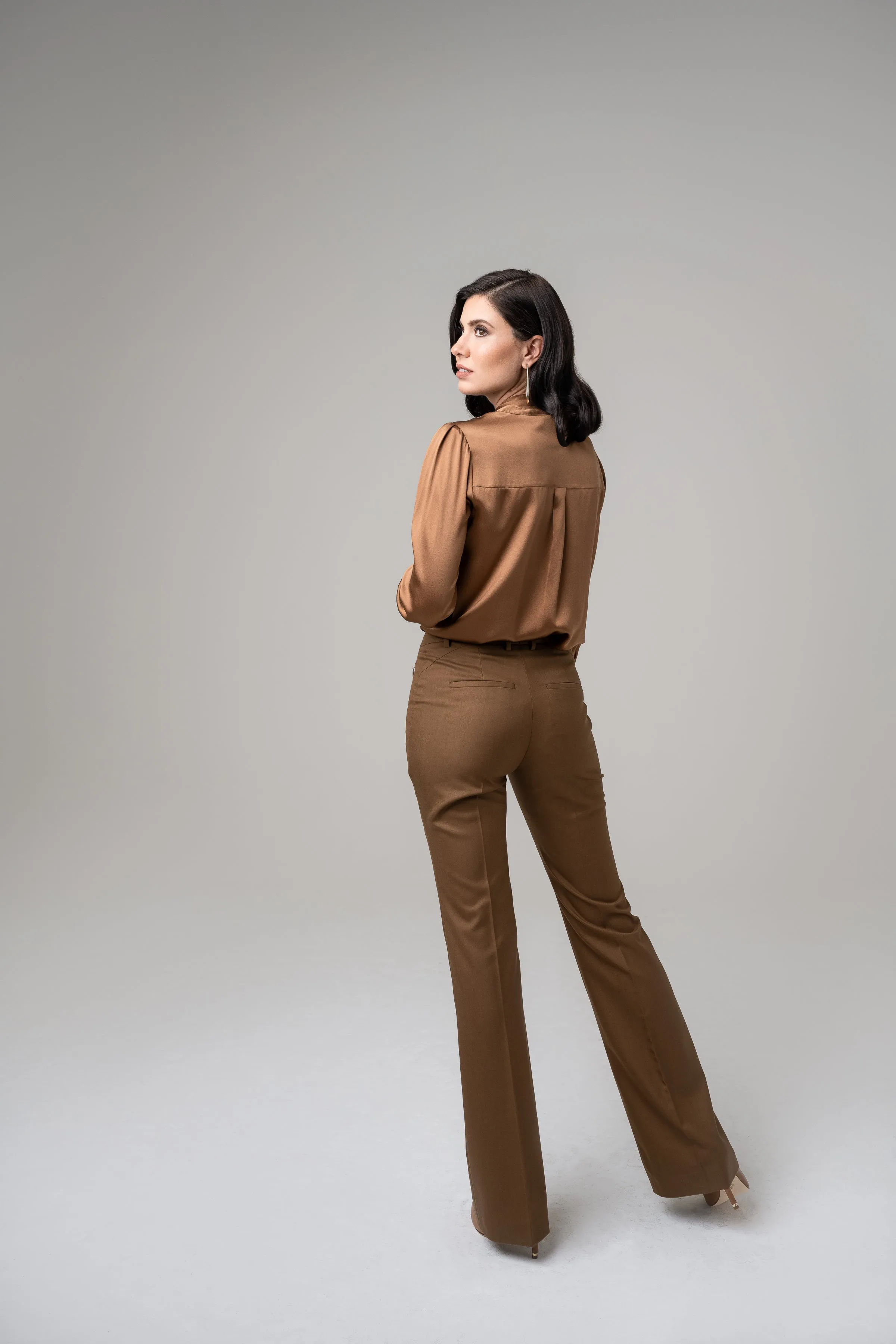 Flare Trouser - Cognac