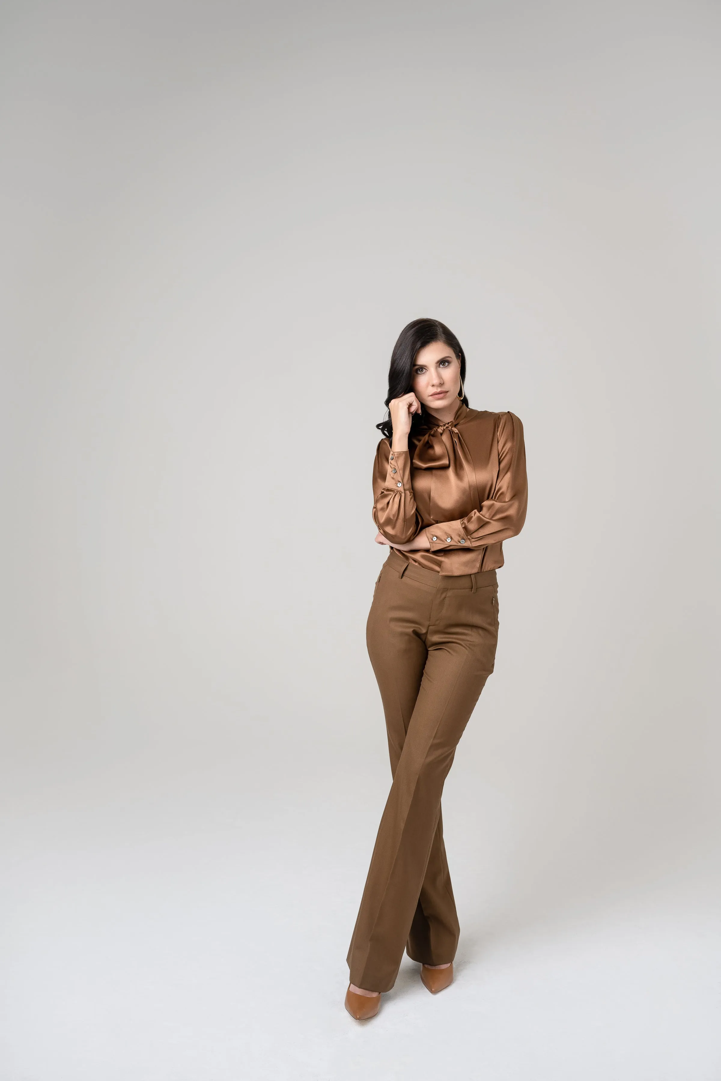 Flare Trouser - Cognac