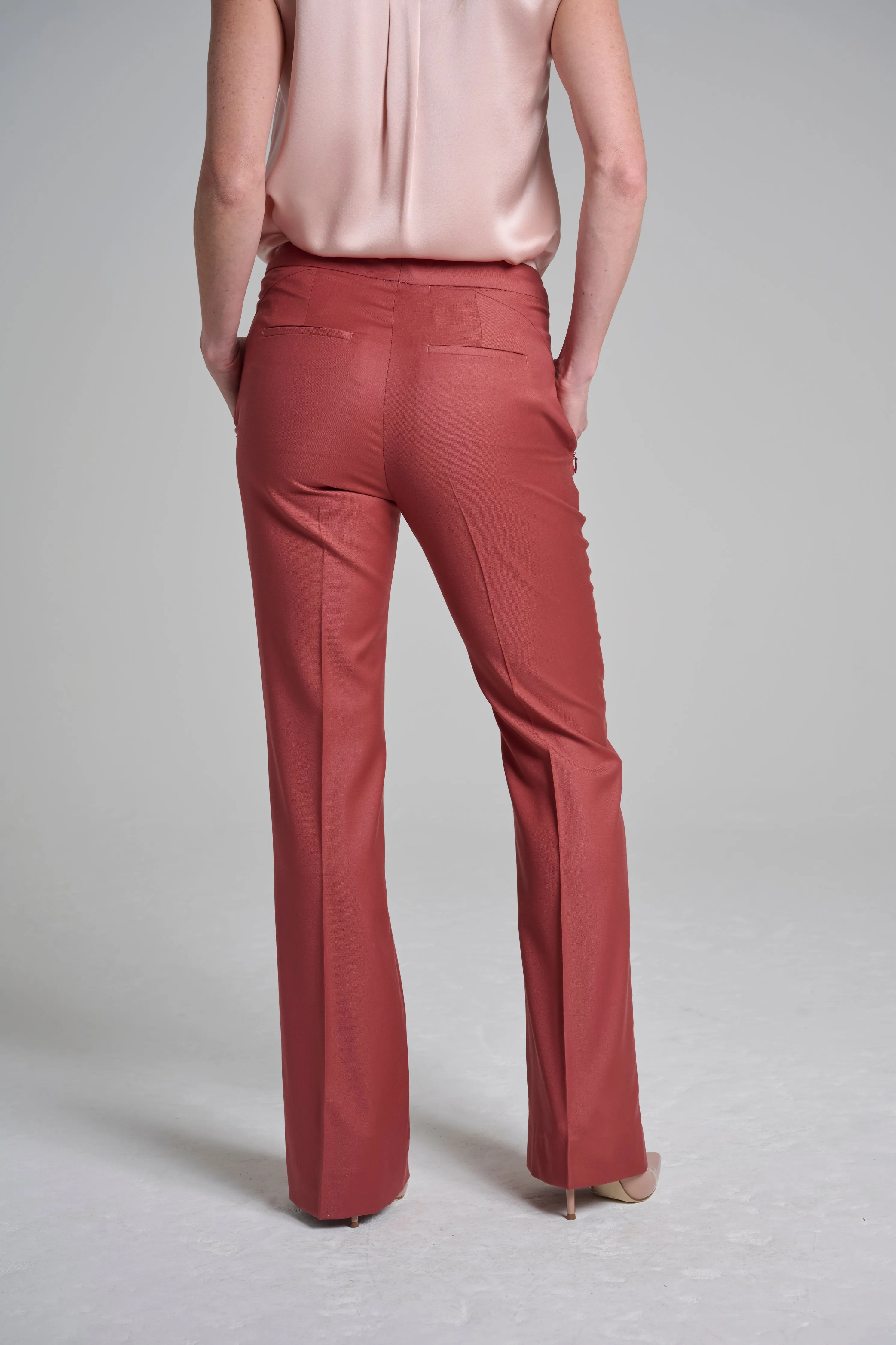 Flare Trouser - Lipstick