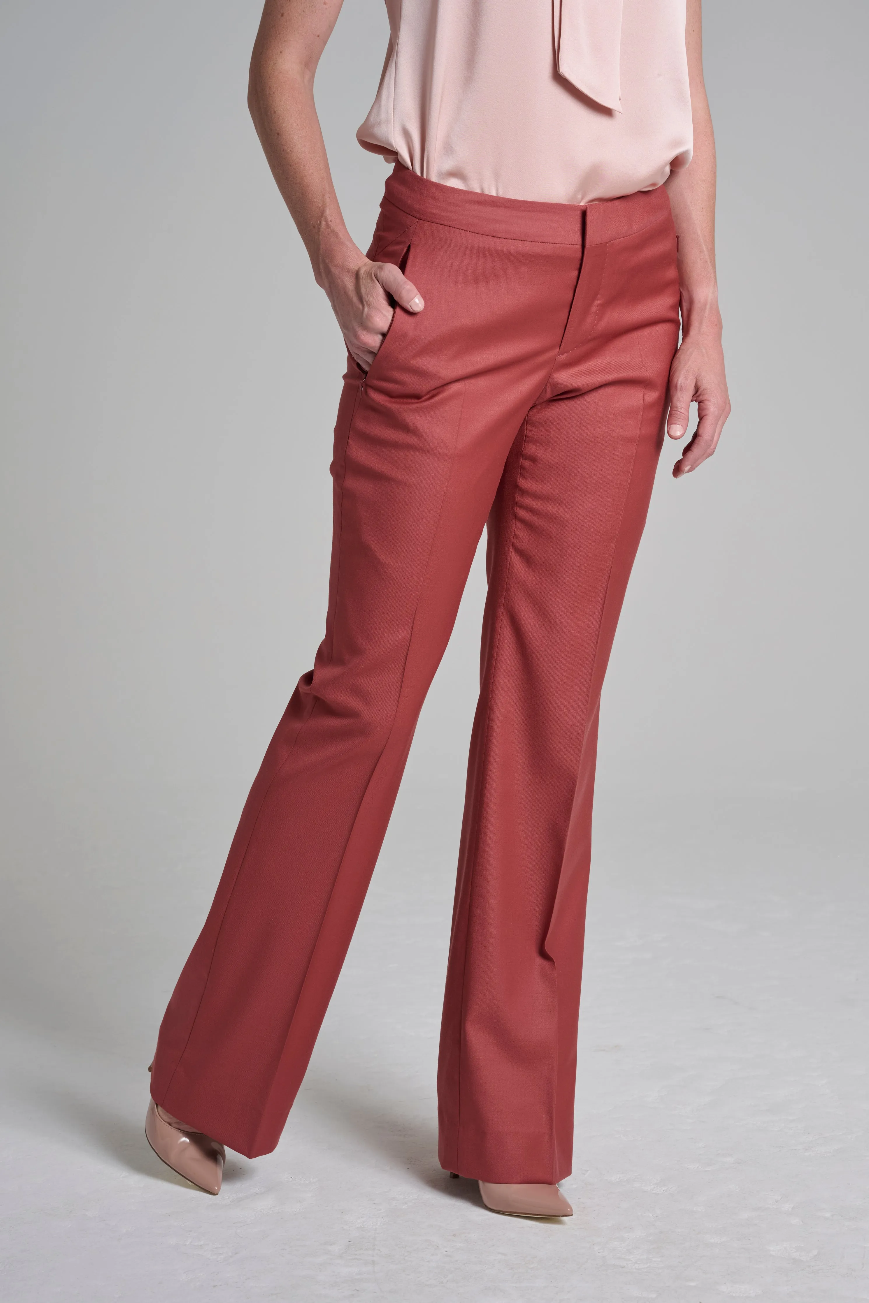 Flare Trouser - Lipstick