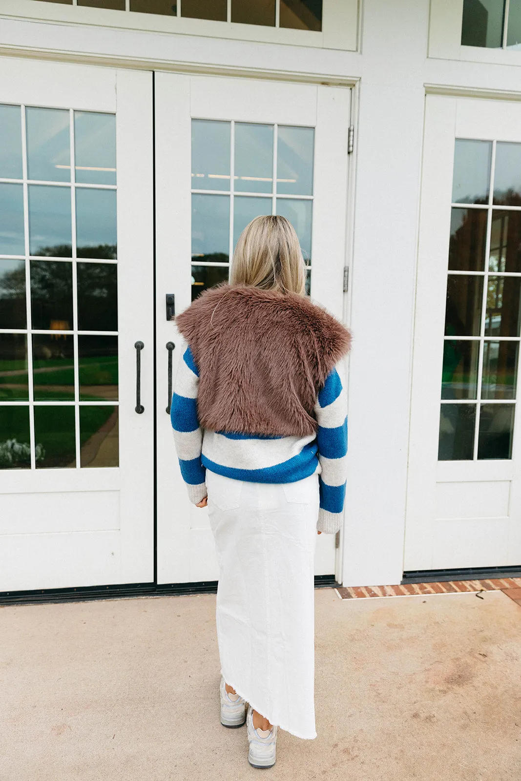 Foxy Fur Vest - Mocha