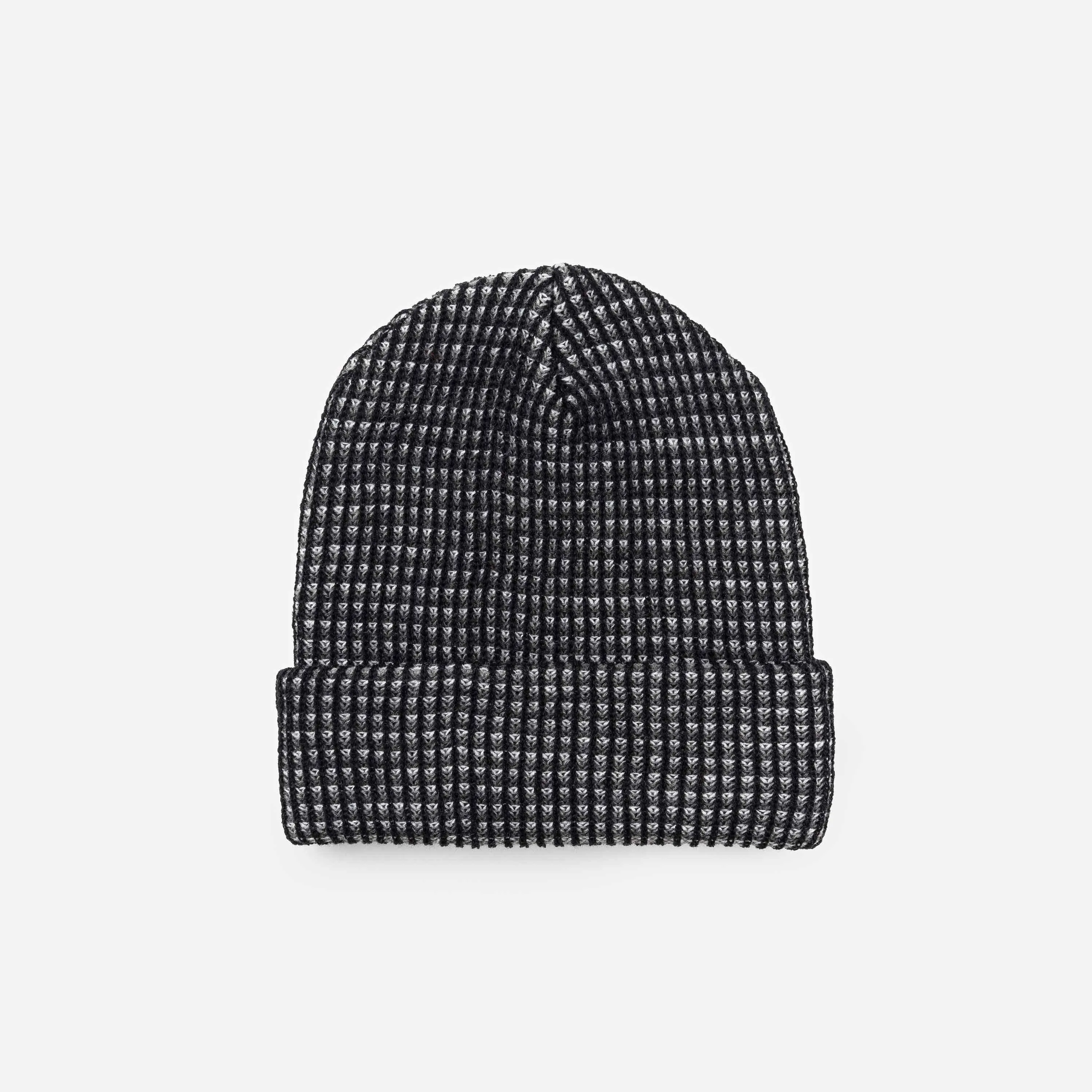 Grid Knit Beanie - Cobalt