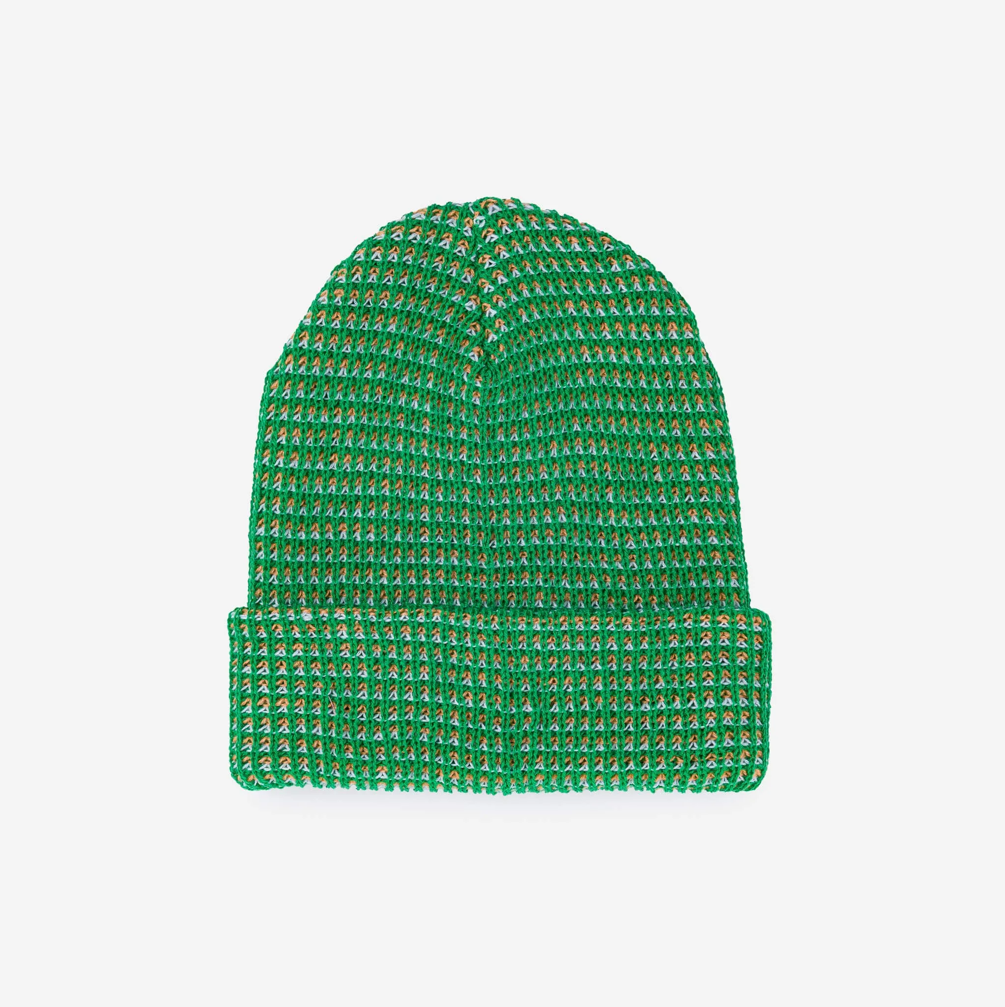 Grid Knit Beanie - Cobalt