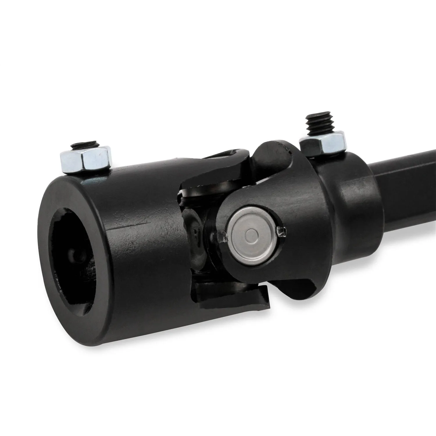 Hooker Steering Shaft - Steel - Black Powder Coat - GM LS-Series