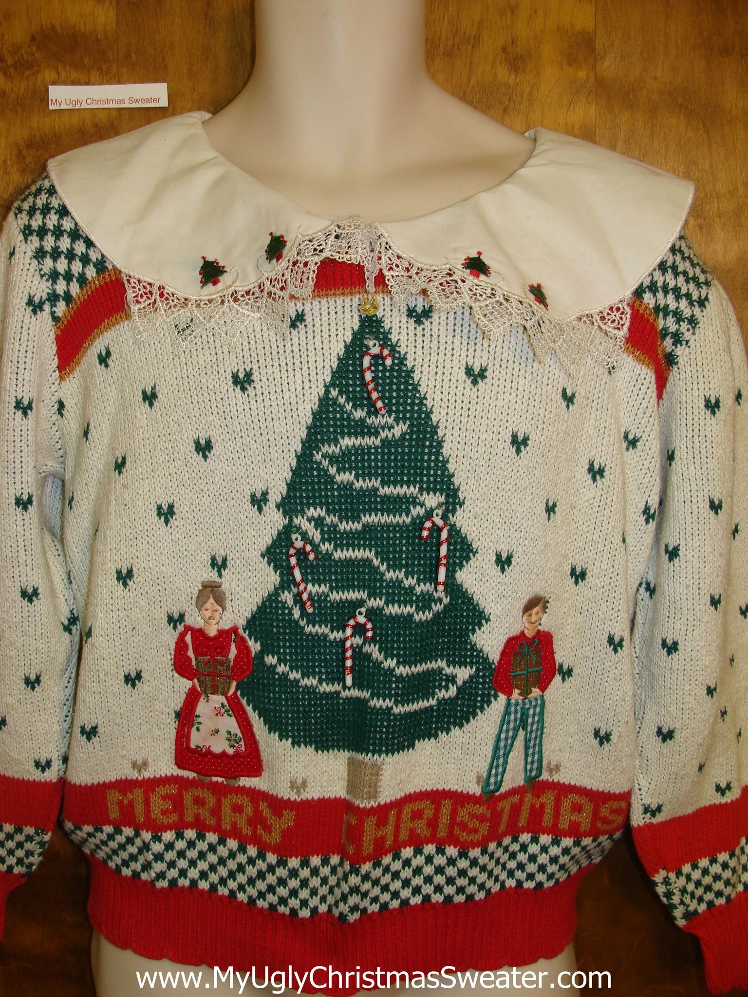 Horrible 80s Prissy Corny Christmas Sweater