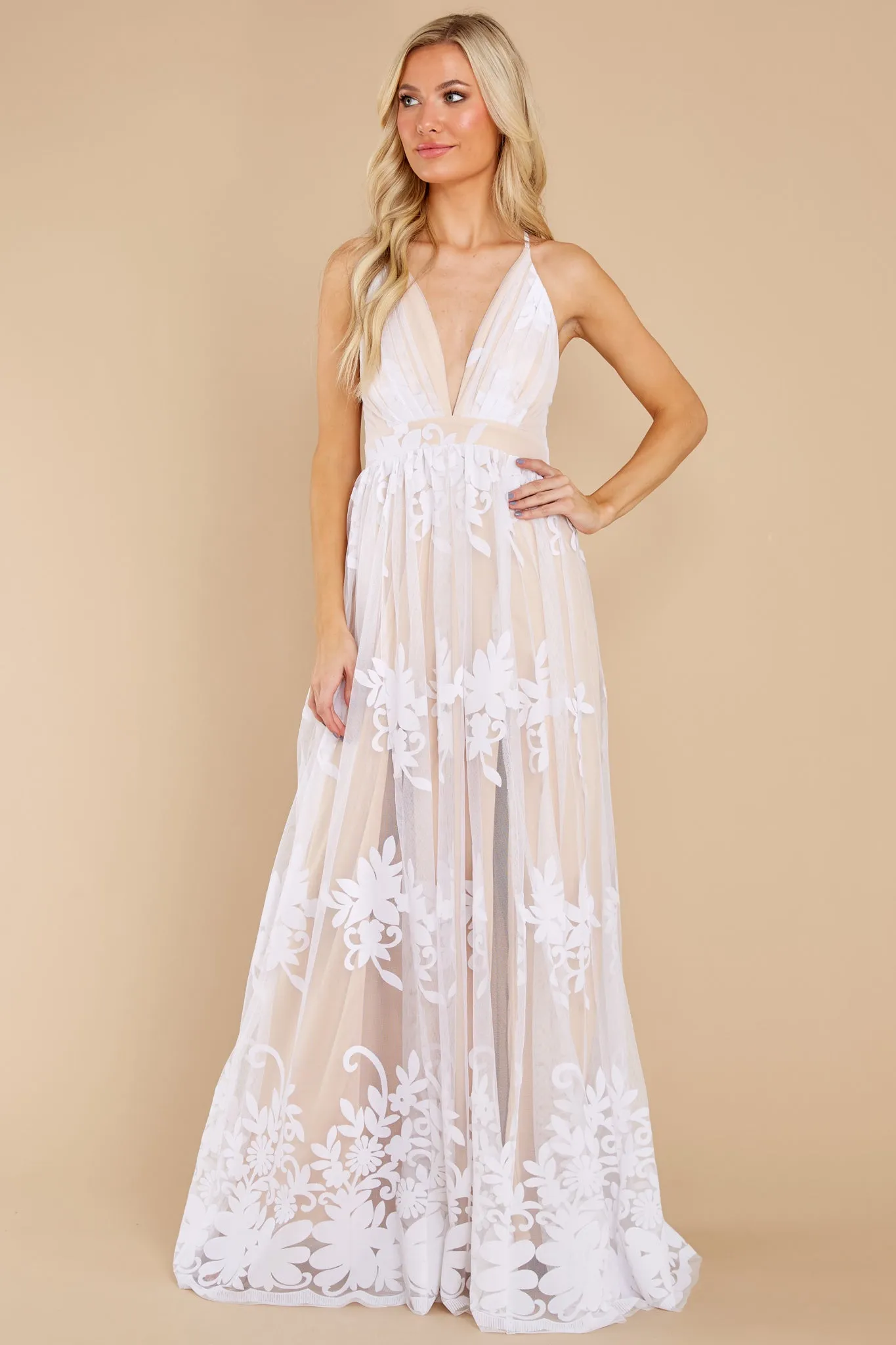 In Any Event White Maxi Dress