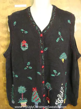 Ivy and Trees Ugliest Christmas Sweater Vest