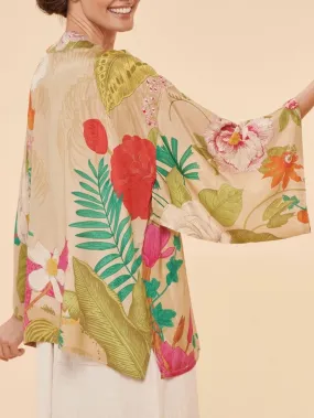 Kimono Jacket - Floral Coconut