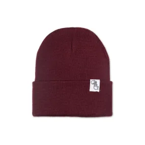 Knit Beanie (Maroon)