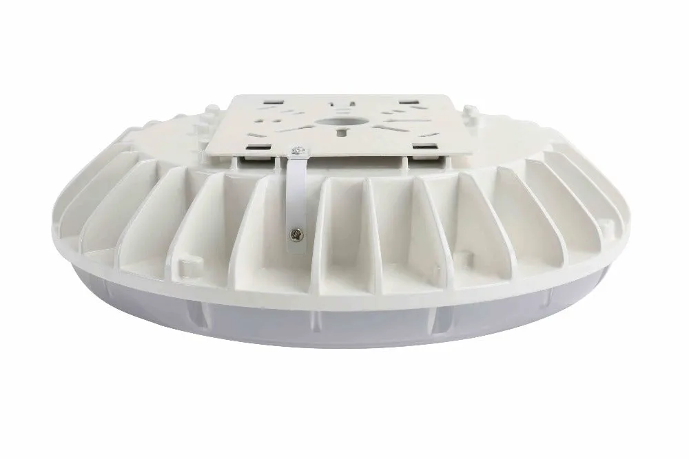 Konlite LED Canopy CP0203 Series - 60W/48W/36W/25W Selectable - 7,700 Lumens - 5000K/4000K - 120-277V - White - 150W Equal