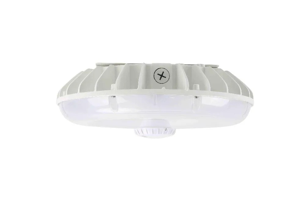 Konlite LED Canopy CP0203 Series - 60W/48W/36W/25W Selectable - 7,700 Lumens - 5000K/4000K - 120-277V - White - 150W Equal