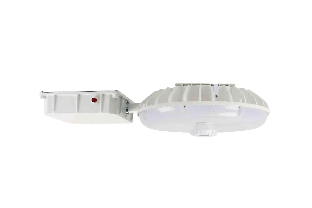 Konlite LED Canopy CP0203 Series - 60W/48W/36W/25W Selectable - 7,700 Lumens - 5000K/4000K - 120-277V - White - 150W Equal